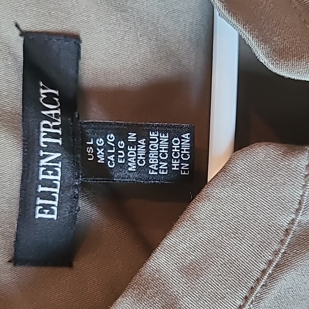 Ellen Tracy Jacket With Draw Cord Hem Size Large - Picture 4 of 15